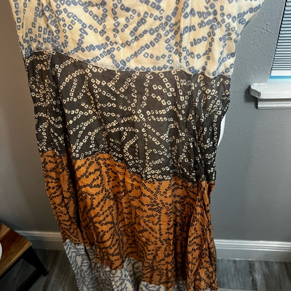 French Connection Maxi Dress 10 Large
Cotton tiered Multicolor Polkadot - Picture 6 of 14